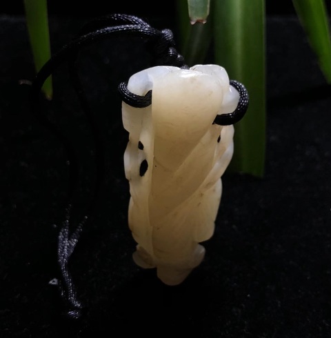 古玩玉器(一口價放漏)明清和田白玉紅沁壽星拍賣,當前價格8000元