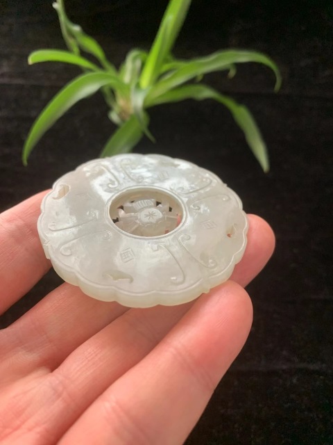 古玩玉器清代和田玉知足牌拍賣,當前價格15000元