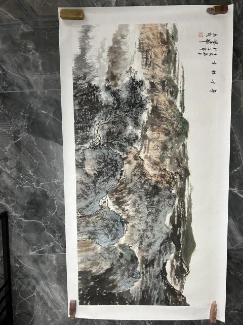 古玩字畫尚鵬飛大紅袍原作《翠嶺橫云》拍賣,當前價格4878元