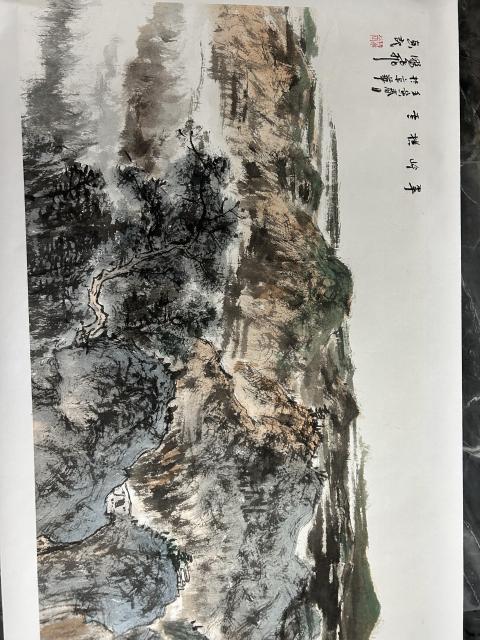 古玩字畫尚鵬飛大紅袍原作《翠嶺橫云》拍賣,當前價格4878元