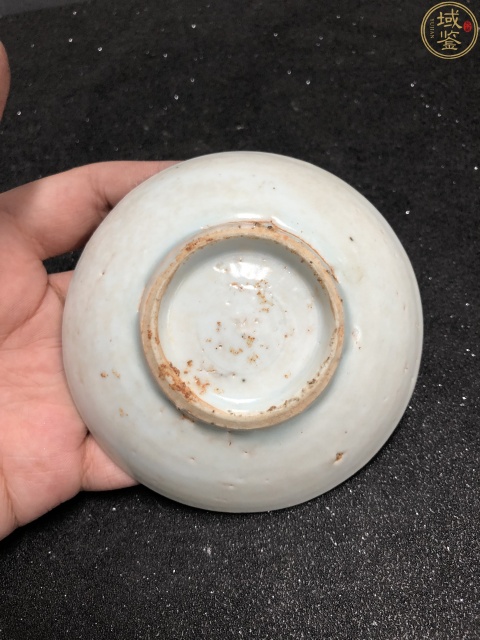 古玩陶瓷順治·青花一葉知秋紋小盤真品鑒賞圖