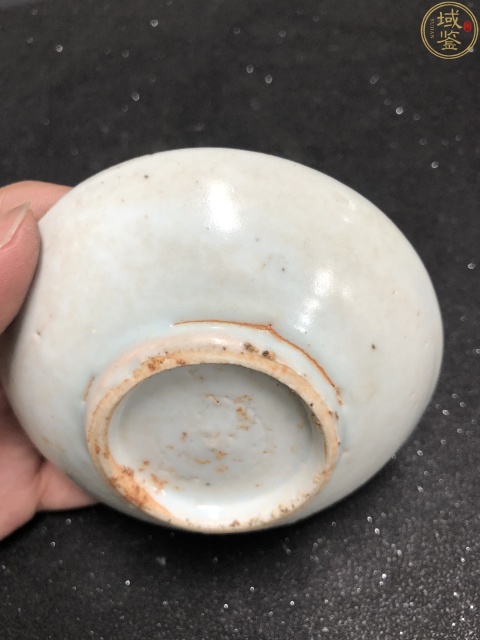 古玩陶瓷順治·青花一葉知秋紋小盤真品鑒賞圖