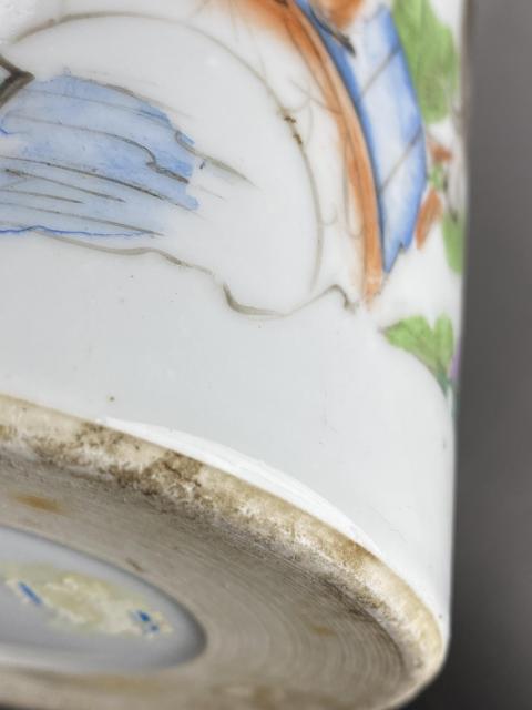 古玩陶瓷樵漁耕讀彩繪帽筒拍賣，當前價格2888元