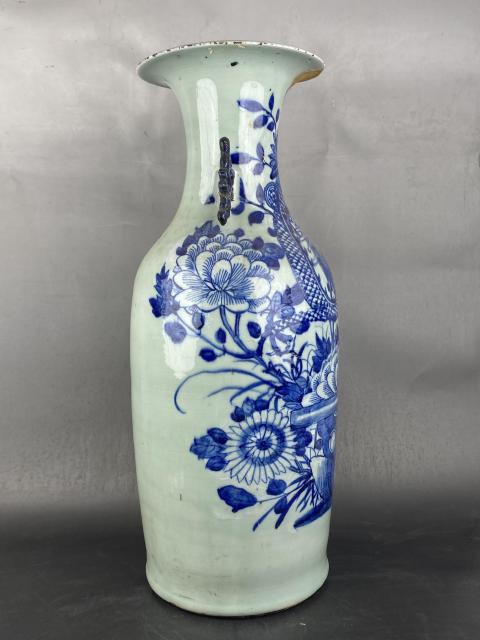 古玩陶瓷花間龍紋嫁妝瓶拍賣，當前價格3888元