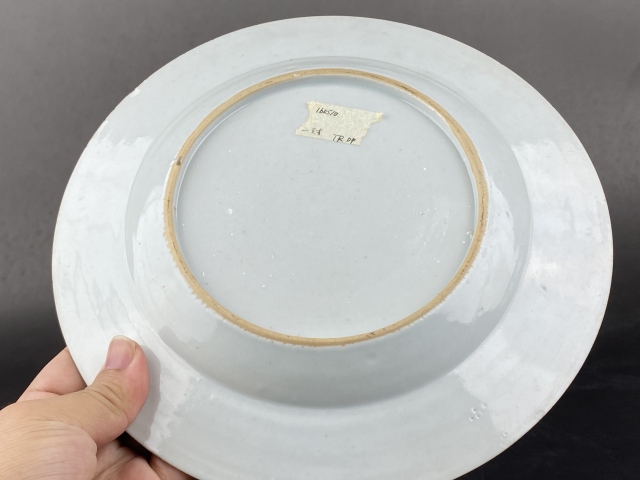 古玩陶瓷花卉紋粉彩盤拍賣，當前價格3888元