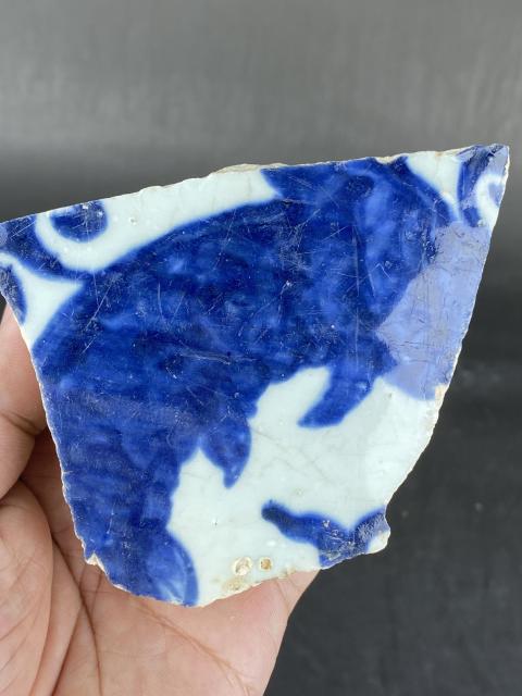 古玩陶瓷宣德青花大缸瓷片拍賣，當前價格5888元