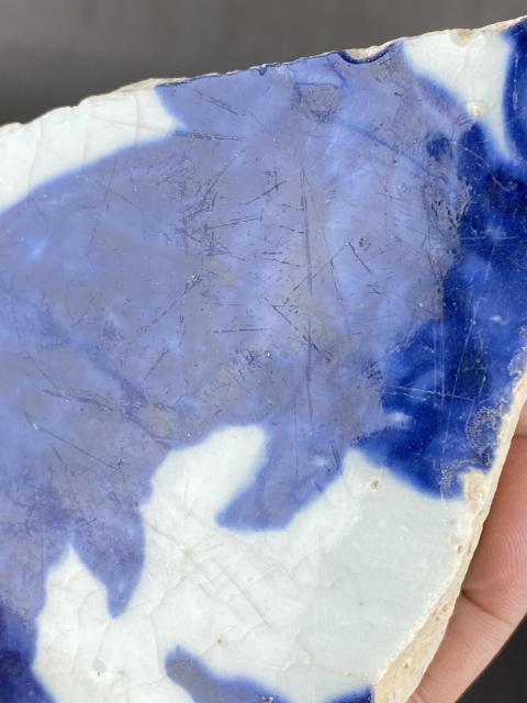 古玩陶瓷宣德青花大缸瓷片拍賣，當前價格5888元