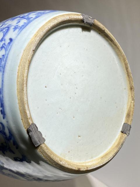 古玩陶瓷青花纏枝花卉罐拍賣,當前價格1888元