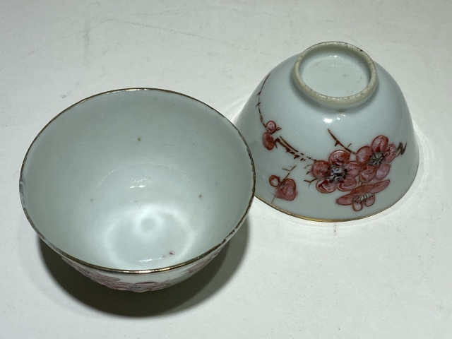 古玩陶瓷民國粉彩梅紋茶園拍賣,當前價格1888元