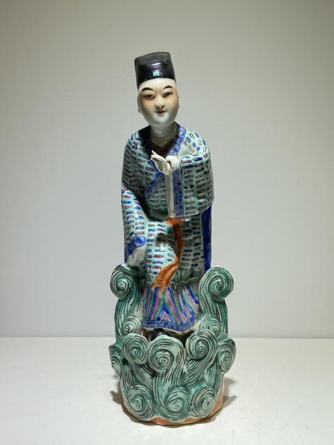 古玩陶瓷民國(guó)粉彩人物造像拍賣,當(dāng)前價(jià)格2888元