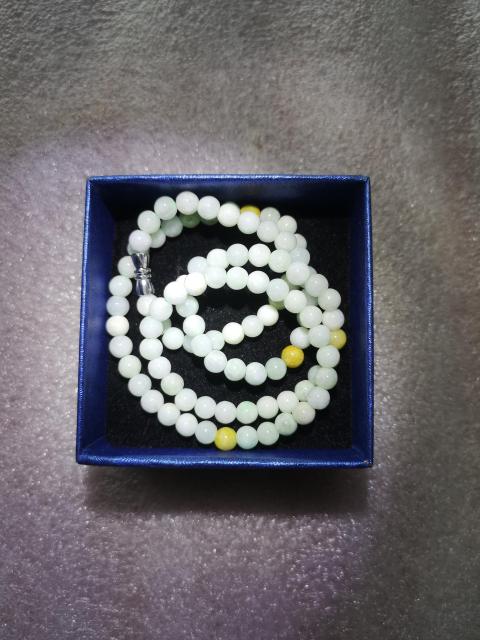 古玩玉器天然翡翠項鏈拍賣，當前價格220元