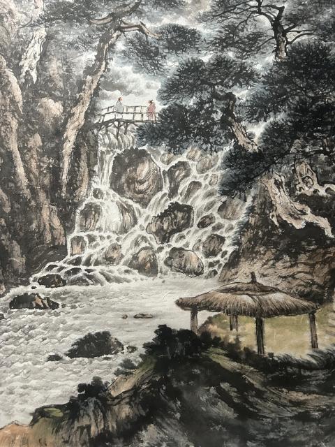 古玩字畫尚鵬飛.大紅袍書中原作《萬里松濤涌云煙》拍賣,當前價格4988元