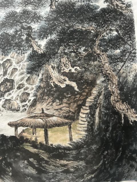 古玩字畫尚鵬飛.大紅袍書中原作《萬里松濤涌云煙》拍賣,當前價格4988元