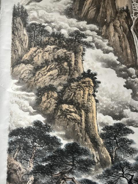 古玩字畫尚鵬飛.大紅袍書中原作《萬里松濤涌云煙》拍賣,當前價格4988元