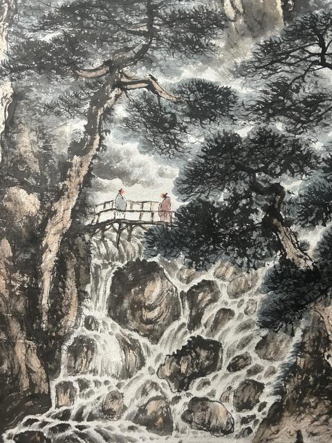 古玩字畫尚鵬飛.大紅袍書中原作《萬里松濤涌云煙》拍賣,當前價格4988元