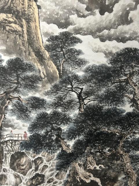 古玩字畫尚鵬飛.大紅袍書中原作《萬里松濤涌云煙》拍賣,當前價格4988元