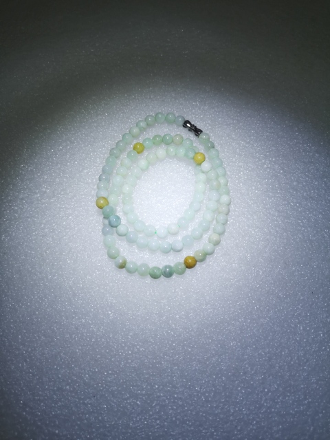 古玩玉器天然翡翠項鏈拍賣，當前價格220元
