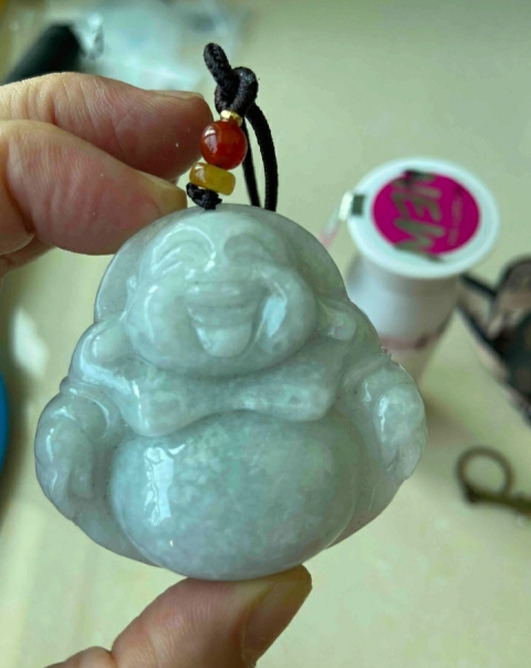 古玩玉器翡翠彌勒佛墜拍賣,當前價格325元