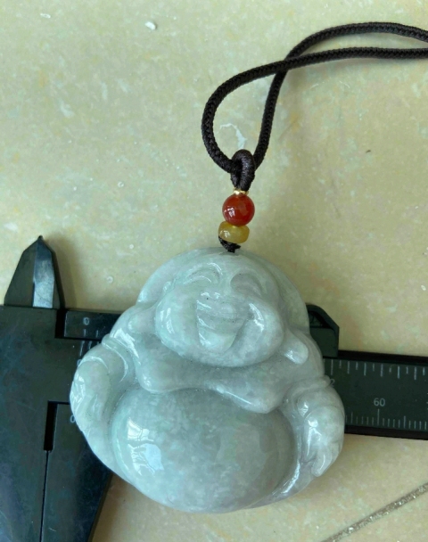 古玩玉器翡翠彌勒佛墜拍賣,當前價格325元