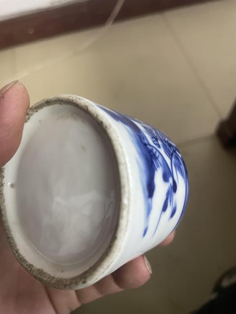 古玩陶瓷青花山水水盂拍賣，當前價格480元