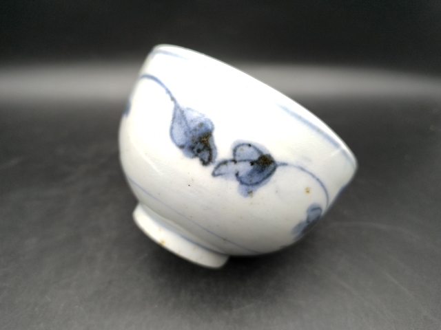 古玩陶瓷青花花卉紋蓮子碗拍賣，當前價格850元