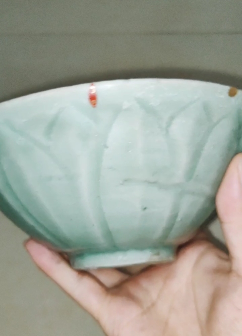 古玩陶瓷宋龍泉窯蓮瓣洗拍賣,當前價格3500元