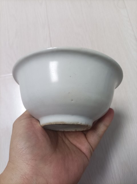 古玩陶瓷明代永宣甜白釉福字宮式碗拍賣,當(dāng)前價格9000元