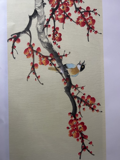 古玩字畫王一容老師精品《花鳥》拍賣，當(dāng)前價(jià)格650元