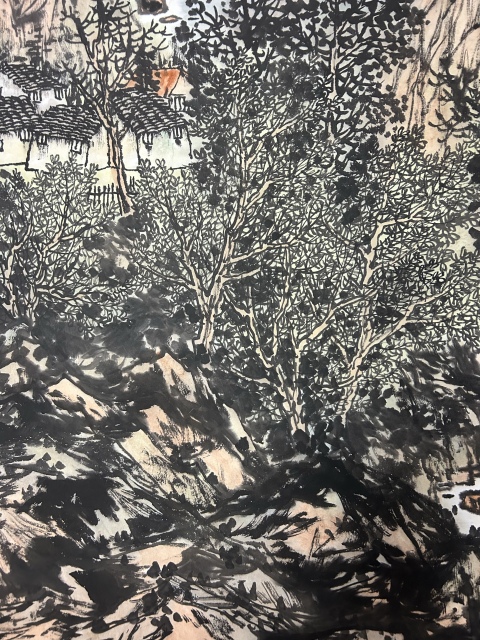 古玩字畫陶六一老師《寫意山水》拍賣，當前價格1788元