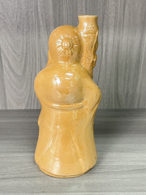 古玩陶瓷黃釉壽星造像拍賣，當前價格160元