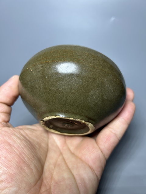 古玩陶瓷宋金耀州窯茶葉末釉茶入（精品茶器）拍賣，當前價格3000元