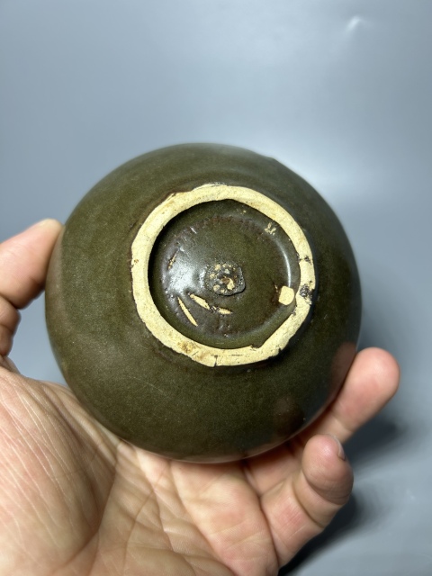 古玩陶瓷宋金耀州窯茶葉末釉茶入（精品茶器）拍賣，當前價格3000元