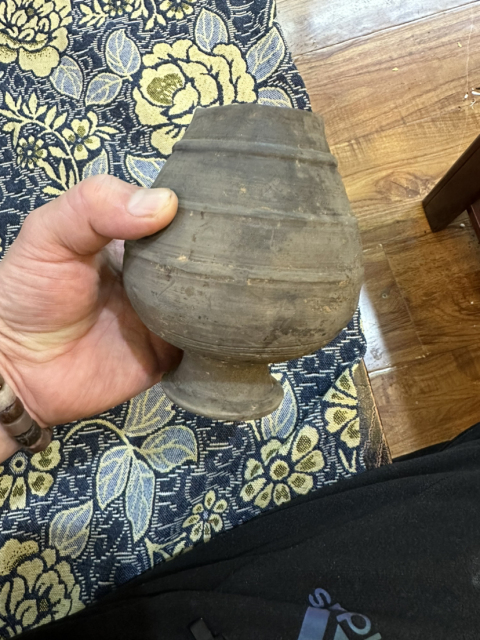 古玩陶瓷弦紋小罐拍賣,當前價格988元
