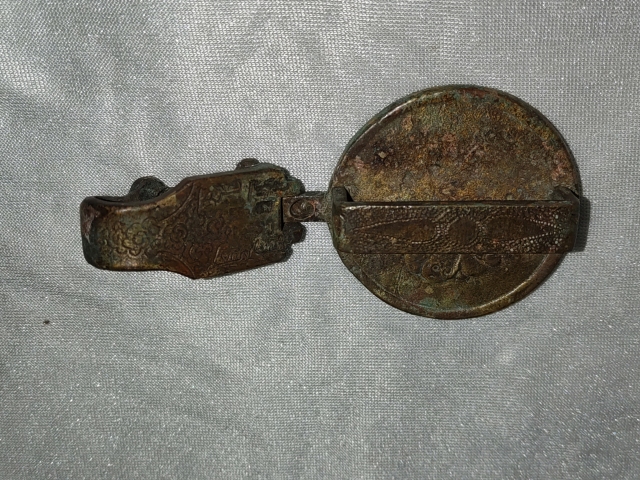 古玩雜項(xiàng)晚清民國(guó)精品銅腰帶扣拍賣，當(dāng)前價(jià)格680元