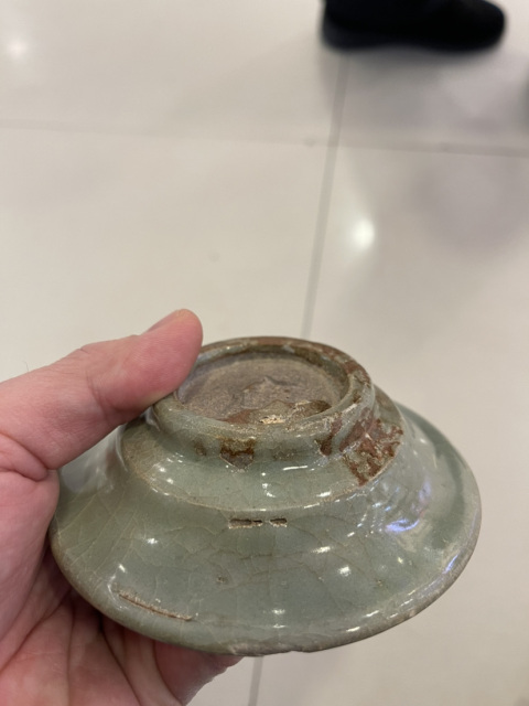 古玩陶瓷明代龍泉盤拍賣，當前價格1200元