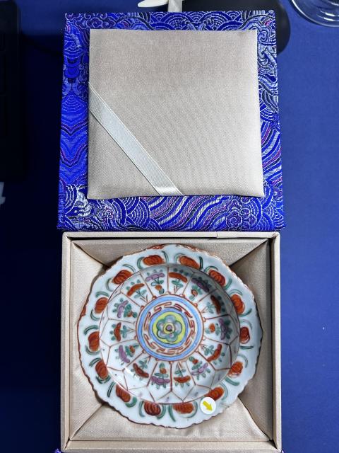 古玩陶瓷清道光粉彩花卉紋高足盤拍賣,當前價格700元