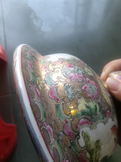 古玩陶瓷創匯廣彩人物將軍罐拍賣，當前價格5500元