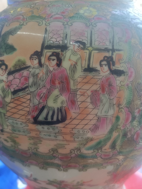 古玩陶瓷創匯廣彩人物將軍罐拍賣，當前價格5500元