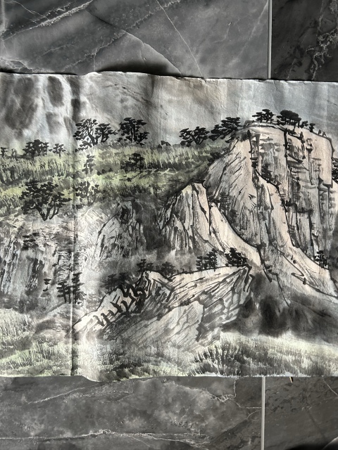 古玩字畫郉亞峰老師《山韻泉鳴》拍賣，當前價格750元