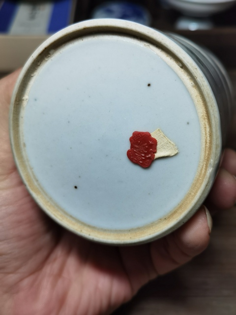 古玩陶瓷粉彩桃花美女圖節盒拍賣，當前價格688元