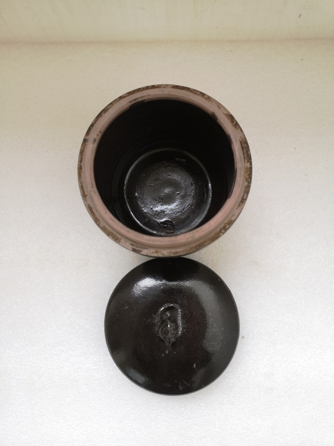 古玩陶瓷磁州窯黑釉蓋缸拍賣,當前價格680元
