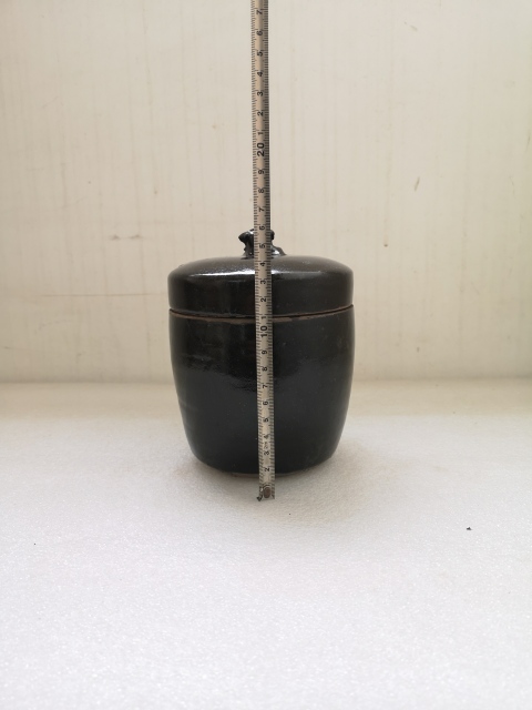 古玩陶瓷磁州窯黑釉蓋缸拍賣,當前價格680元