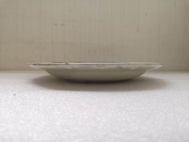 古玩陶瓷晚清青花魚紋盤拍賣,當前價格550元
