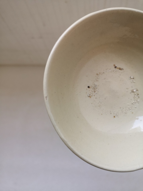 古玩陶瓷磁州窯白釉茶碗拍賣,當前價格680元