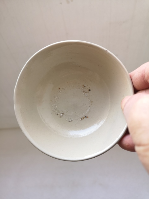 古玩陶瓷磁州窯白釉茶碗拍賣,當前價格680元