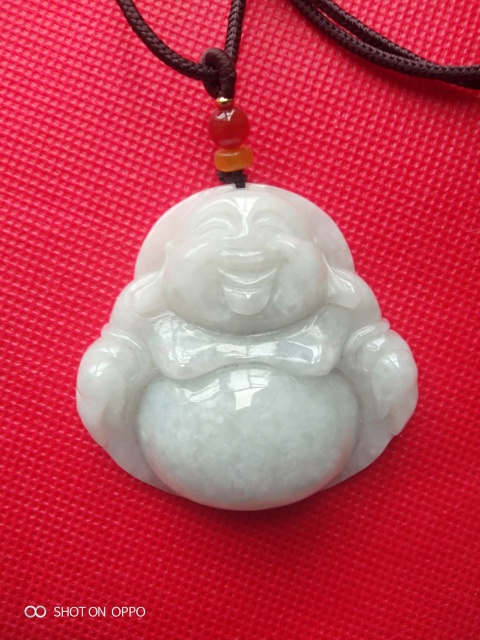 古玩玉器翡翠彌勒佛墜拍賣,當前價格325元