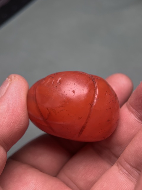 古玩玉器藏傳南紅瓜珠3拍賣，當前價格5600元