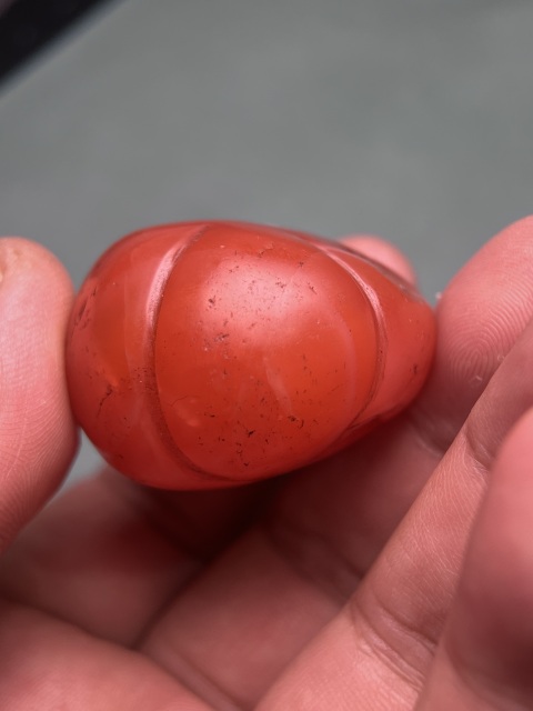 古玩玉器藏傳南紅瓜珠3拍賣，當前價格5600元