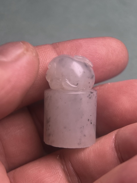 古玩玉器和田籽料貔貅鈕對章拍賣,當前價格4600元