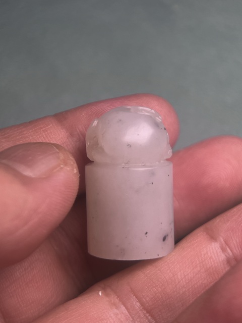 古玩玉器和田籽料貔貅鈕對章拍賣,當前價格4600元